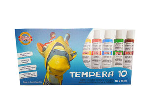 Temperové farby 10 farieb/tuby 16 ml-1